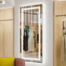 72 inch XXL Full Lenght Bathroom Mirror LED Lighted for Dance Studio Beauty Shop