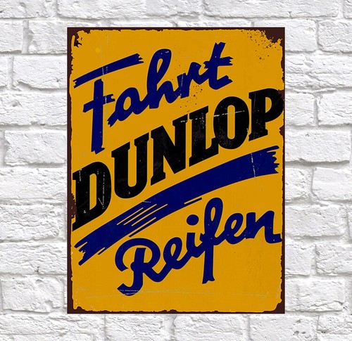 Dunlop retro metal tin - dunlop,,