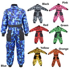 ZORAX JUNIOR KIDS MOTOCROSS CAMO SUIT MX OFF ROAD KARTING OVERALLS QUAD