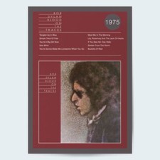 Bob Dylan Blood On The Tracks Fine Art Album Poster