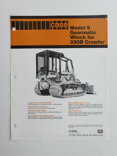 Case model gearmatic winch - gearmatic,