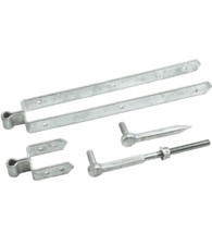 Eliza Tinsley 18-inch Galvanised Double Strap Field Gate Hinge Set 8325-012
