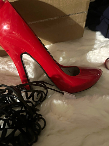 High heel shoe telephone retro - high,