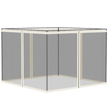 Outsunny gazebo mesh netting - mesh,