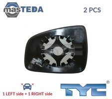 328-0127-1 REAR VIEW MIRROR GLASS PAIR LHD ONLY TYC 2PCS NEW OE REPLACEMENT