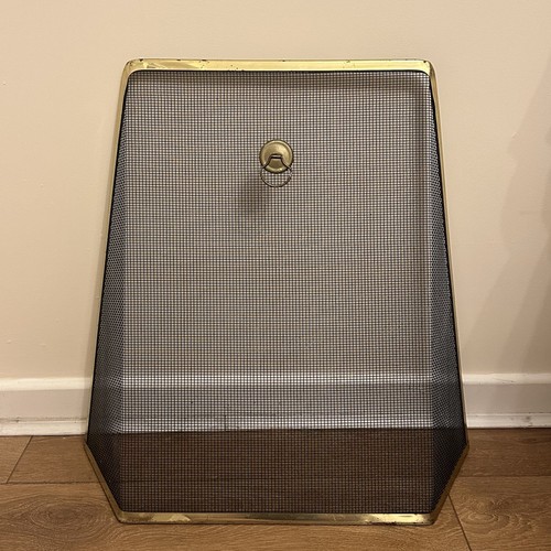Vintage gold metal mesh panel - metal,