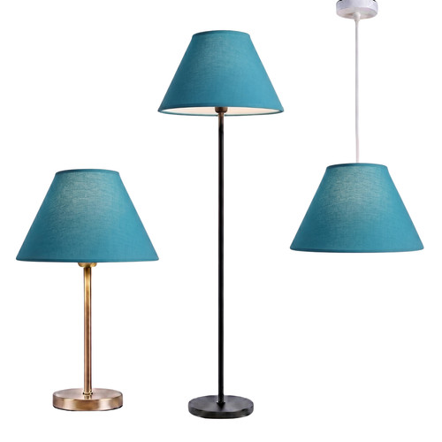 Cotton fabric coolie lampshade - fabric,