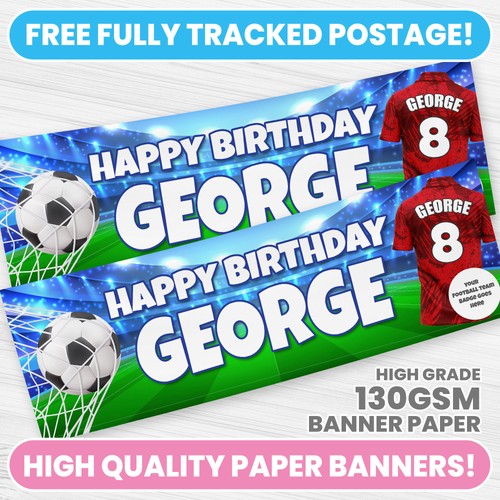 Personalised football birthday - personalised,