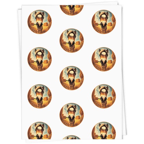 Smiling baby horse gift wrap - baby, horse'