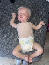 Reborn Baby Doll, Levi Kit, Sleeping Newborn Baby, All Painted And Put Together.
