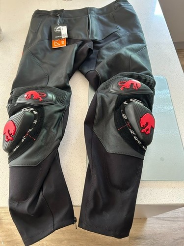 Furygan blk red drack leather - blk/red,