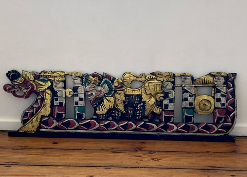 Hand carved balinese painted - carved,