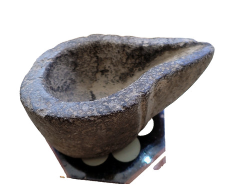 Old stone mortar - stone, oil