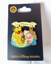 Disneylandt Pluto & Fifi Pin  The Little Mermaid Scuttle's  Scooter Tokyo  Japan