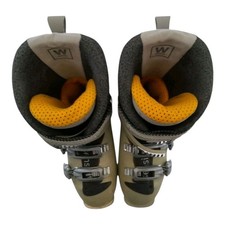 Salomon Women’s Ski Boots 25.5UK 6.5Beige Shock Absorb Custom Fit + Skee-Tex Bag