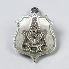 Antique Masonic Shield Pendant