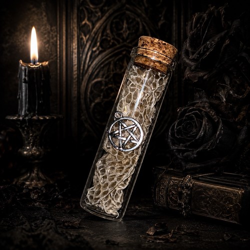 Gothic snake shed vial - snake,