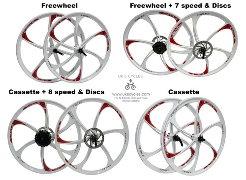 Pair magnesium bike wheels - pair,