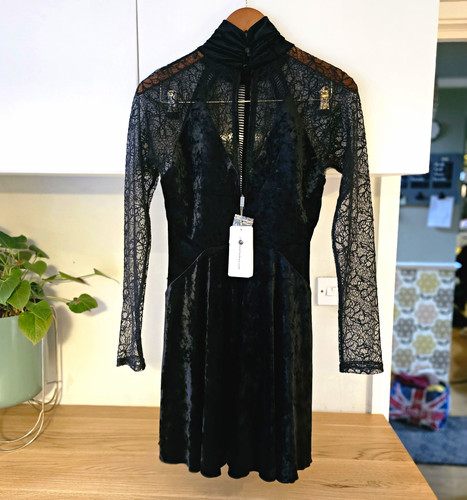 Three floor black velvet - velvet, &