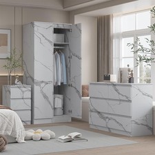ZITA White Marble Effect 3pc