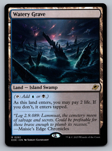 Watery grave land edge - grave,