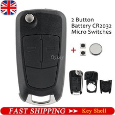 2 Button Flip Key Fob Case For