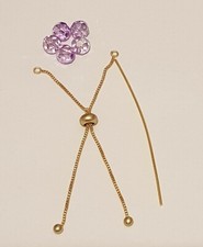 PLATED BASE METAL LILAC SLIDER BRACELET MINI KIT