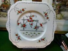 Gladstone red rose arch floral serving plate by George Proctor & Co
