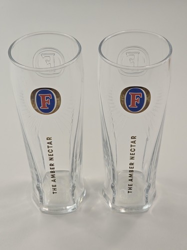 Fosters pint glasses - 2x,