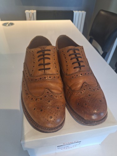 Grenson stanley tan brogues - stanley,
