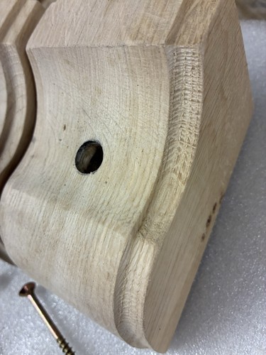 Pair handmade solid oak - pair,