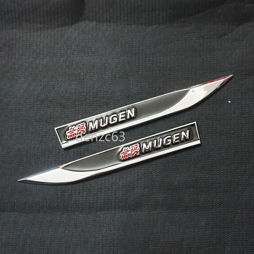 Pair black mugen chrome silver - pair,
