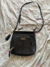 💕 River Island Handbag With Shoulder Strap, Black In Good Condition 💕