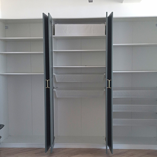 Ikea green door - x, hinged
