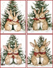 8 Christmas Bunny Rabbit