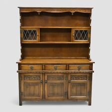 Old Charm Oak Dresser In Light Oak Finish Tudor Style 4ft 6" W FREE UK Delivery*