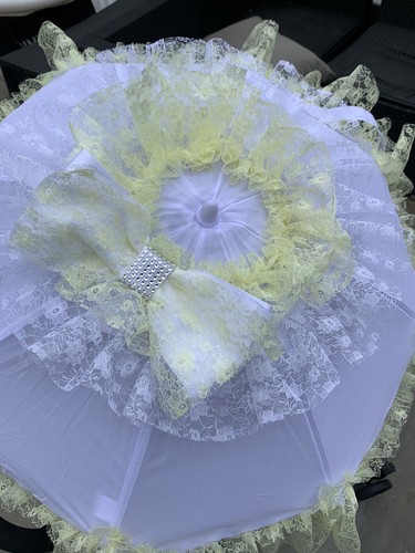 Frilly white yellow - , baby