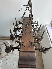 Industrial Vintage Farm house cassel  Wooden Hanging Pendant Island Light Retro