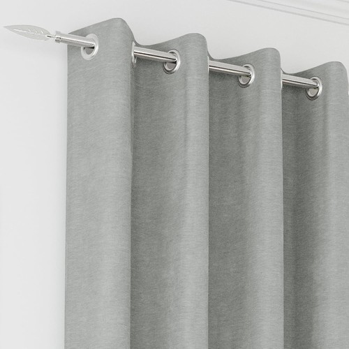 Chenille grey 100 blackout - chenille,