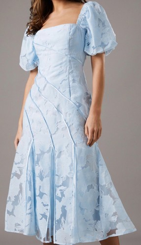 Coast blue floral jacquard - blue,