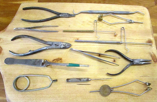 Job lot vintage fly tying - x,