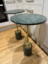 Gunnar side table green marble