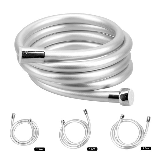 Smooth matt silver shower - matt, hose