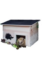 Wooden Hedgehog House Garden