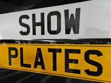 PAIR OF CUSTOMISED SHOW PLATES