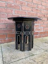 Decorative Inlaid Ebonised Moorish Octagonal Folding Table. 20th Century.