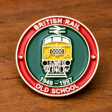 British Rail Old School (BROS) Railway sign pin badge - Class 45