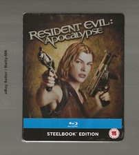 RESIDENT EVIL: APOCALYPSE - UK EXCLUSIVE BLU RAY STEELBOOK - NEW & SEALED