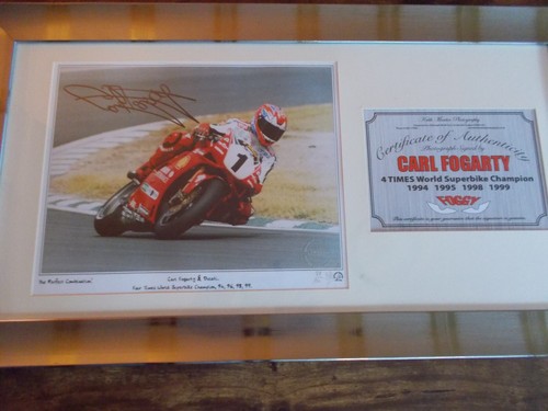 Carl fogarty signed framed - carl,