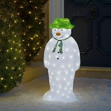 Neo Snowman Snow Dog LED Light Up Acrylic Christmas Festive Decoration Outdoor